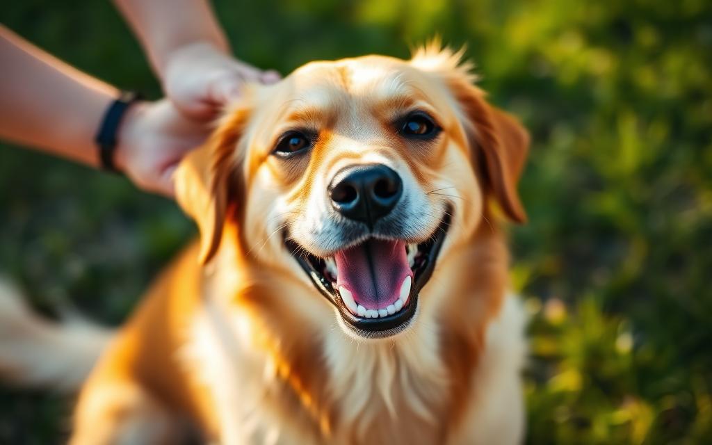Cachorro feliz