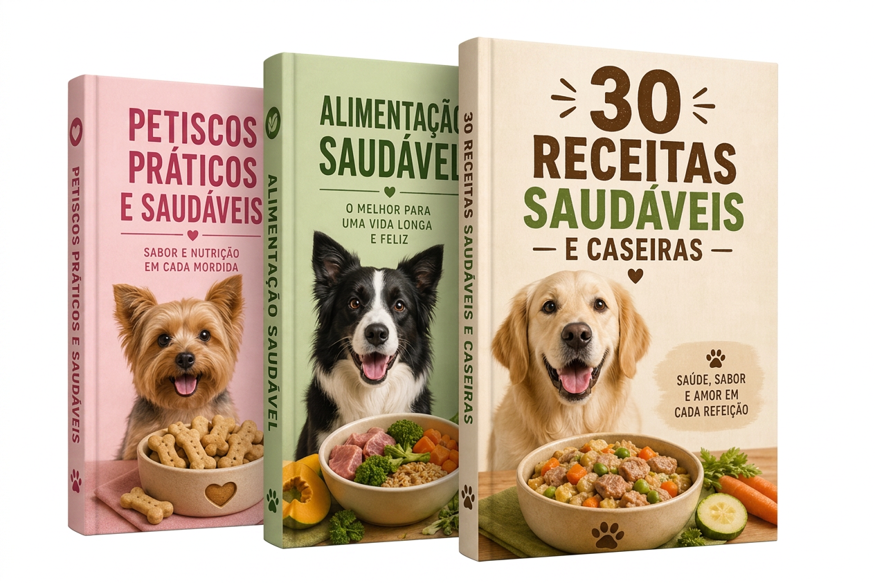 Kit de e-books de receitas para cães